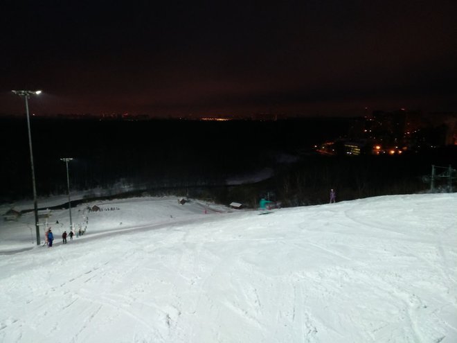 Временами метель практически стихала