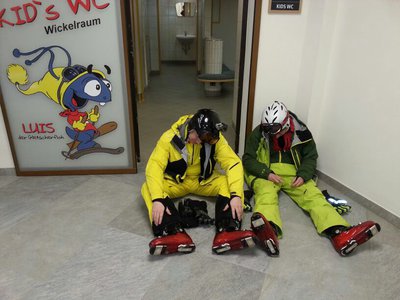 от лыж некоторые чёт приуныли