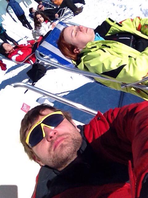 релакс после отличной покатушки в отличную погоду!! было супер