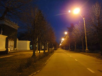 Перспективная дорожка под линейки сзади того павильона перед которым гоняли раньше